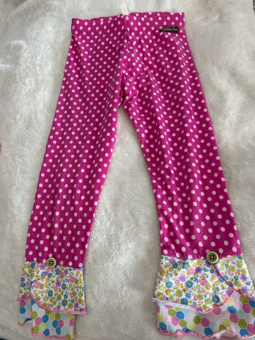 Matilda Jane Pink and White Polka Dot Skirt